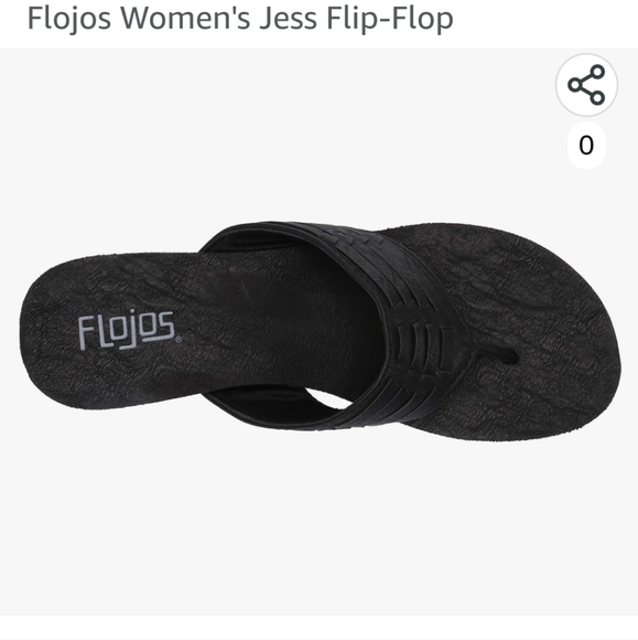 Brand new Flojos Flip flop black size 9 - Picture 1 of 9